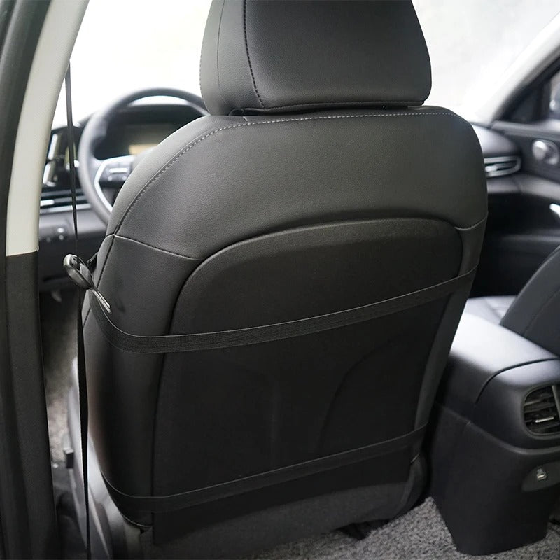 Universal Car Seat Cushion with Ice Gel & Lumbar Support – Breathable Airmesh Memory Foam Front Seat Cover - Delicate Leather
