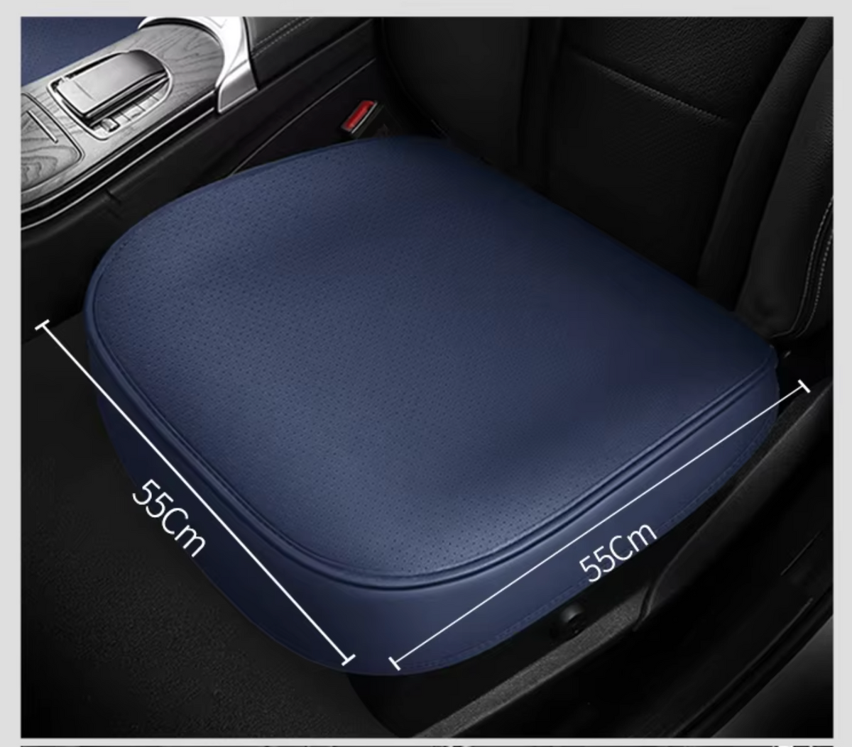 360° Surround Leather Car Seat Covers – All-Season Front and Rear Seat Protector Cushion Pads, Universal Fit - Delicate Leather