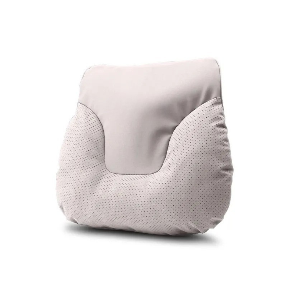 Car Seat Headrest and Lumbar Support Cushion for Car - Delicate Leather  