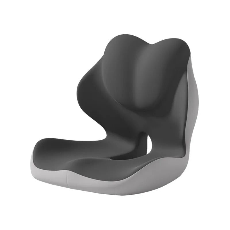 Memory Foam Seat Cushion with Integrated Backrest – Office Chair Support Cushion - Delicate Leather
