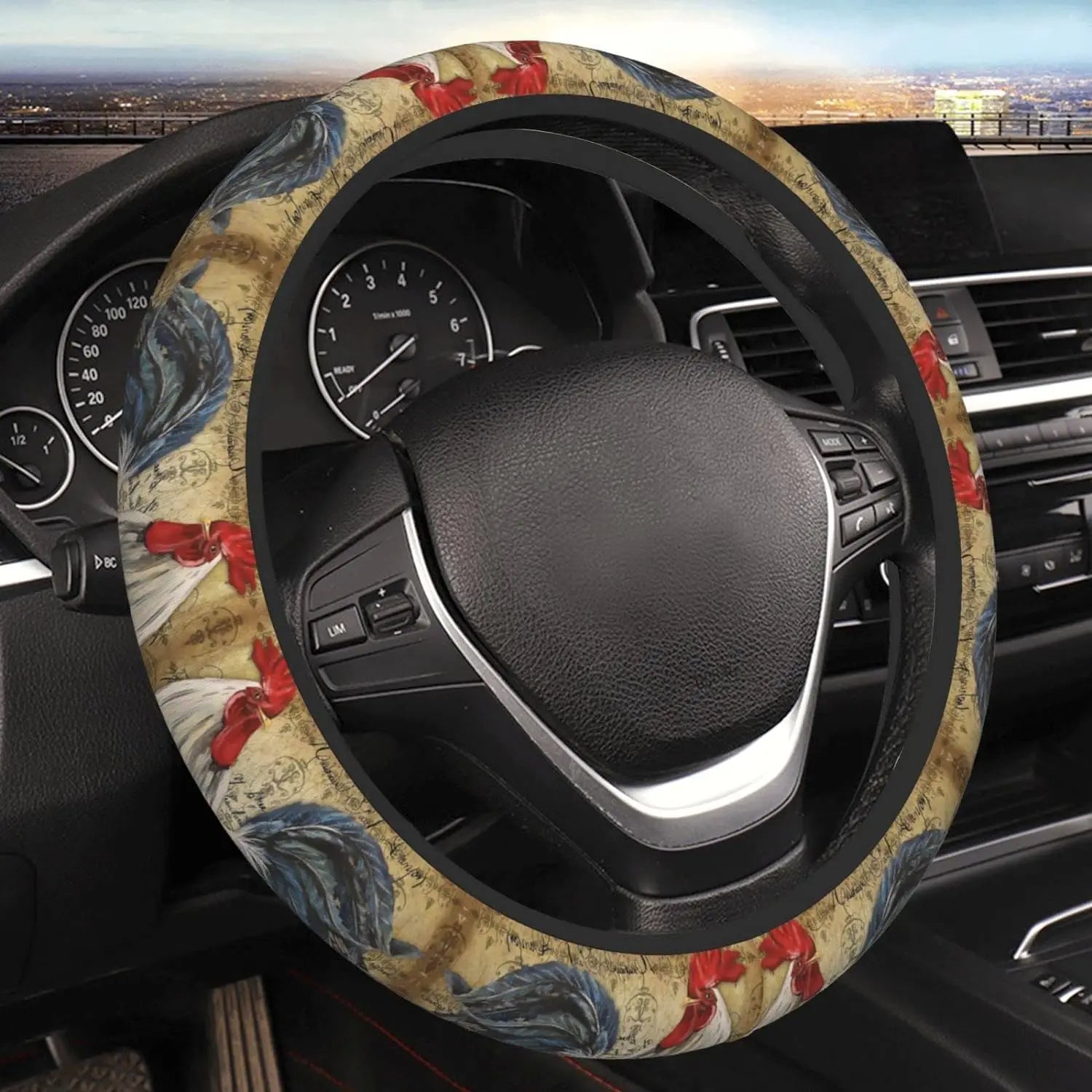 Roosters Steering Wheel Cover, Car Steering Wheel Cover , Car Accessories 03