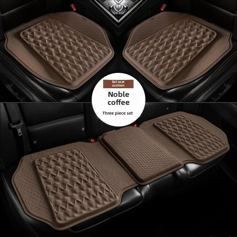 Gel Car Seat Cushion – Breathable Ventilated Non-Slip Universal Seat Pad - Delicate Leather  