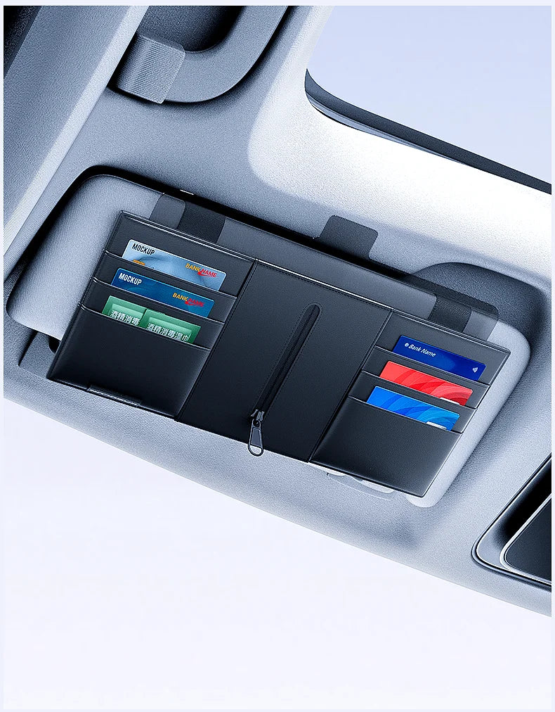 Car Sun Visor Extender – Anti-Glare Sunshade Extension UV Protection Interior Accessory - Delicate Leather  