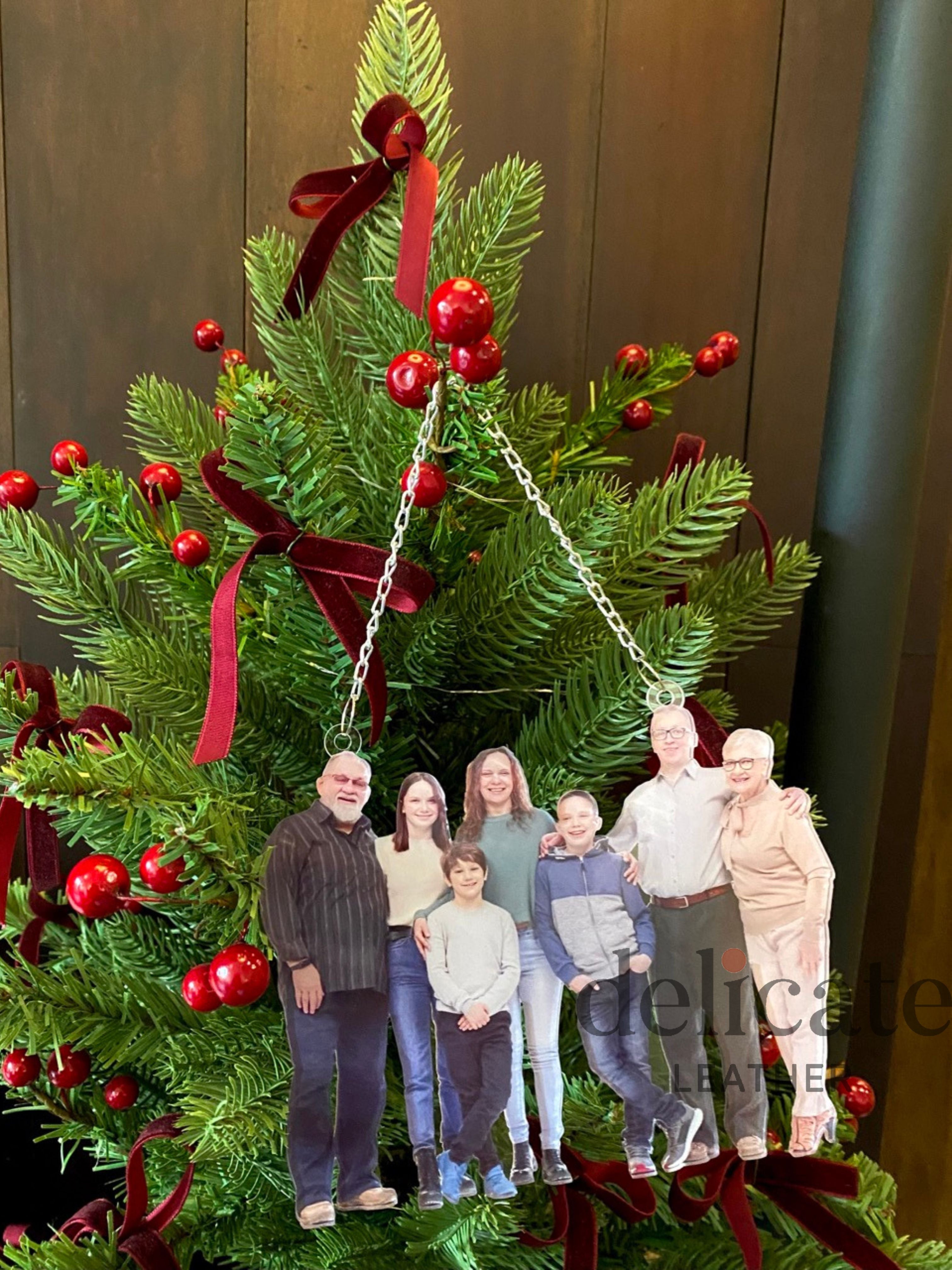 Meaningful Family Gift – Personalized Christmas Ornament Featuring Your Family Photo