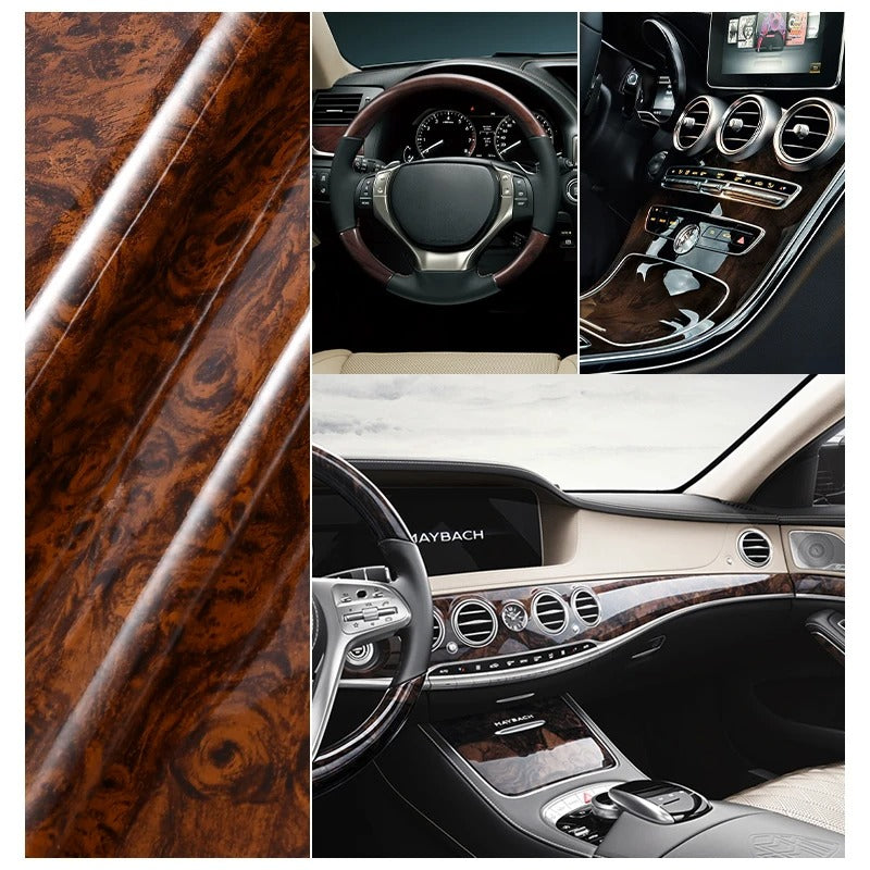 Universal Carbon Fiber Steering Wheel Cover – Lightweight Sport-Style Interior Grip - Delicate Leather