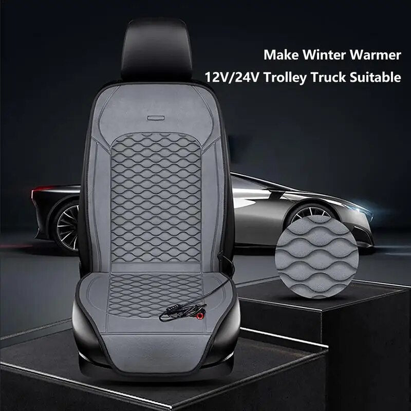 12V/24V Electric Heated Car Seat Cushions - Quality Guaranteed Winter Heating Pads for Warm and Cozy Covers