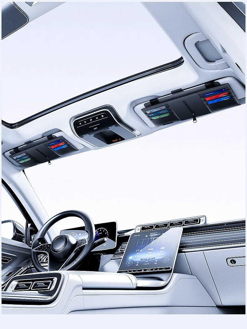 Car Sun Visor Extender – Anti-Glare Sunshade Extension UV Protection Interior Accessory - Delicate Leather  
