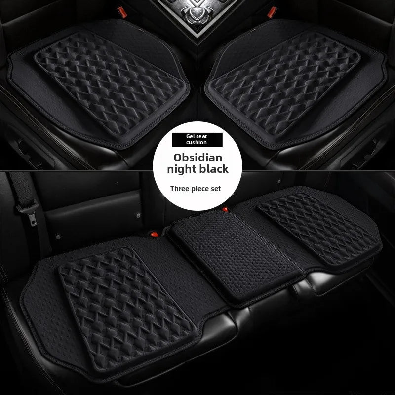 Gel Car Seat Cushion – Breathable Ventilated Non-Slip Universal Seat Pad - Delicate Leather  
