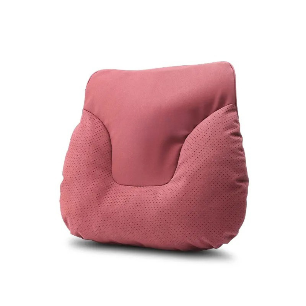 Car Seat Headrest and Lumbar Support Cushion for Car - Delicate Leather  