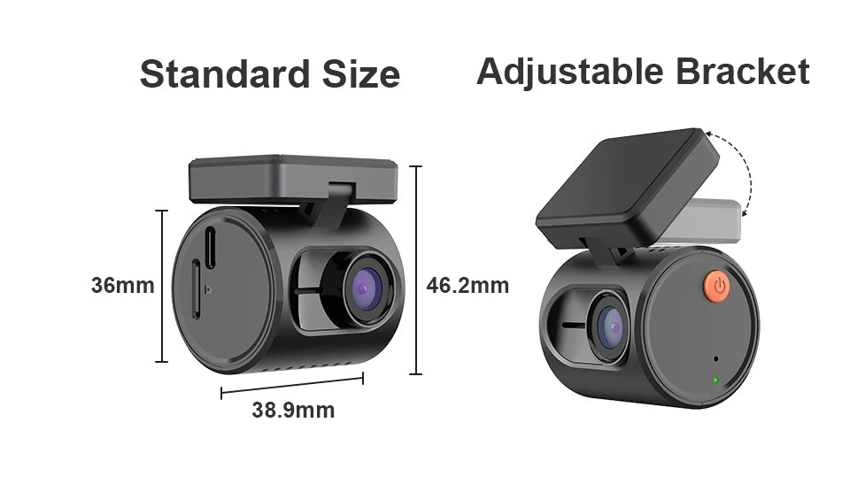 2K Hidden Dash Cam – KAWA MINI 3 with Night Vision, Voice Control, Emergency Recording, and WiFi APP Monitor 28