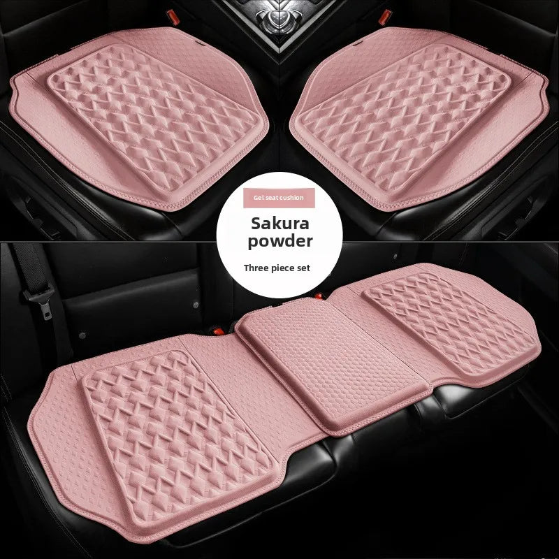 Gel Car Seat Cushion – Breathable Ventilated Non-Slip Universal Seat Pad - Delicate Leather  