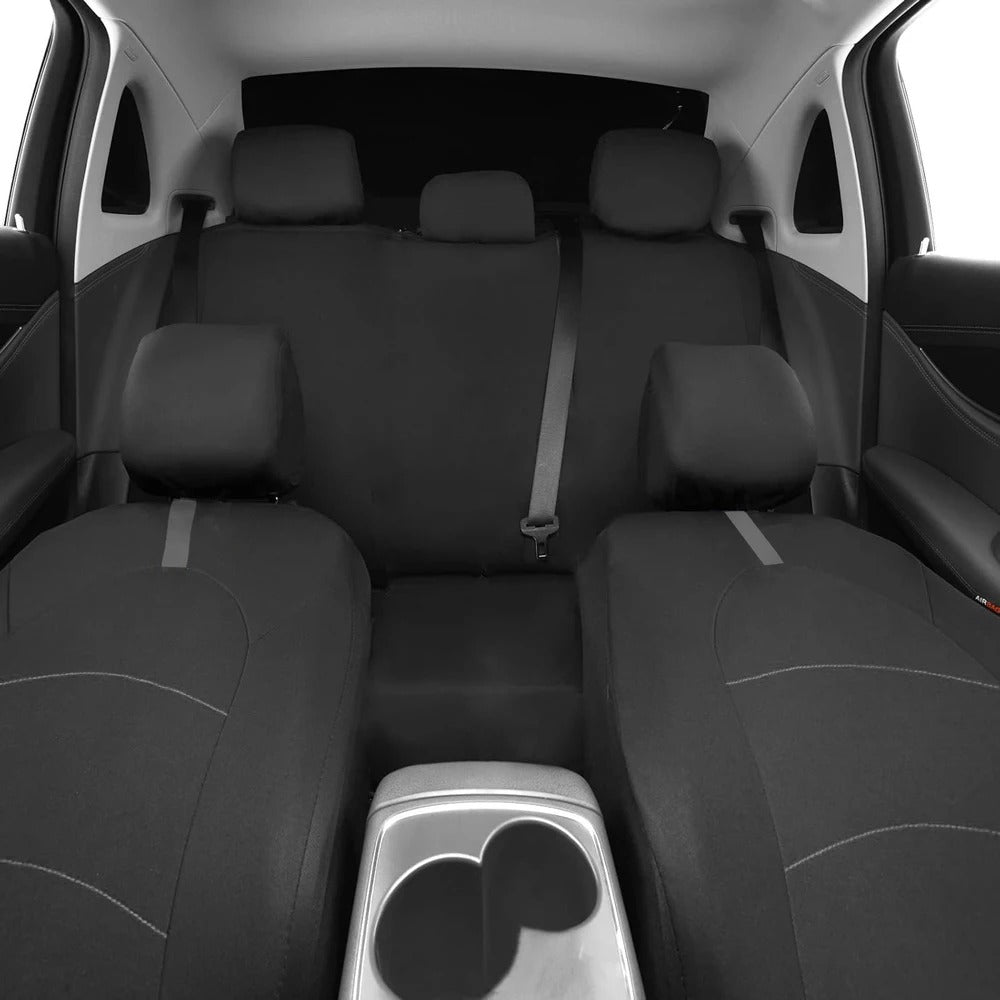 Breathable Polyester Car Seat Covers – Universal Seat Protectors for Cars, SUVs, Trucks & Vans - Delicate Leather  