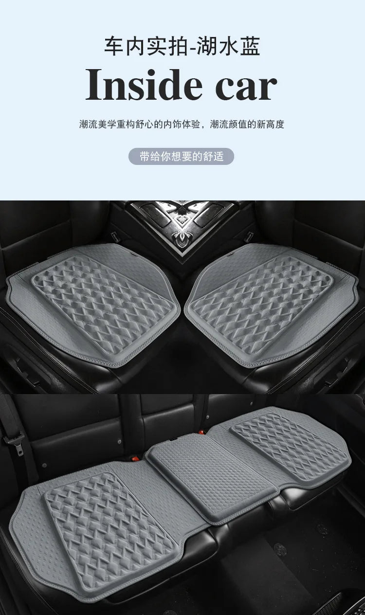Gel Car Seat Cushion – Breathable Ventilated Non-Slip Universal Seat Pad - Delicate Leather  