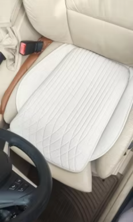 Universal Automotive Seat Cushion Business Comfort, Breathable, Sweat-Absorbing, High Rebound Sponge, New Flat Seat Cushion - Delicate Leather  
