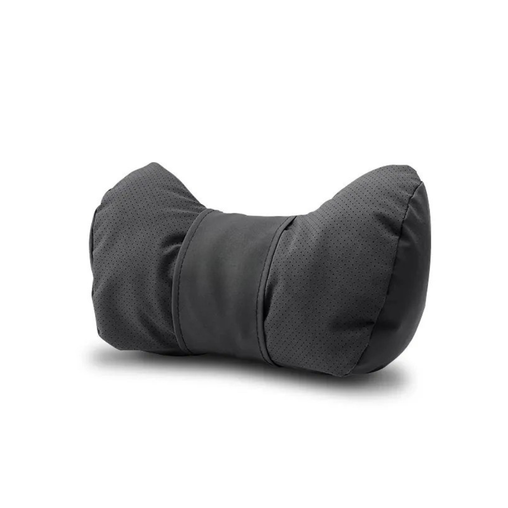 Car Seat Headrest and Lumbar Support Cushion for Car - Delicate Leather  