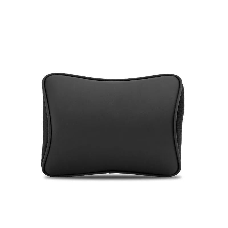 Premium Nappa Leather Car Neck Pillow & Lumbar Cushion – Breathable Universal Seat Accessories - Delicate Leather
