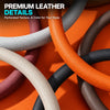 Ultra-Thin Nappa Leather Steering Wheel Cover – Breathable Non-Slip Protector - Delicate Leather
