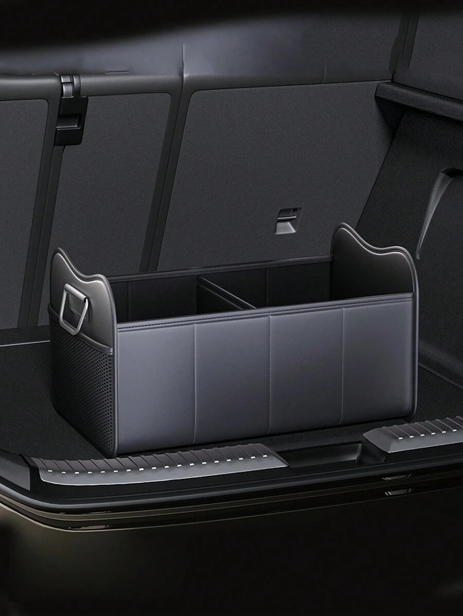 1pc Collapsible Car Trunk Organizer Storage Box - Cargo Container Accessories