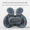 Orthopedic Memory Foam Seat & Back Cushion Set – Coccyx and Waist Support for Office Chair & Car - Delicate Leather