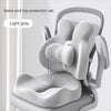Orthopedic Memory Foam Seat & Back Cushion Set – Coccyx and Waist Support for Office Chair & Car - Delicate Leather
