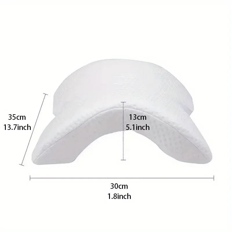 Memory Foam Couples Pillow – Ergonomic Arch Design for Side Sleeping & Cuddling