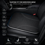 Mercedes-Benz Fit Memory Foam Car Seat Cushion, Custom Fit Seat Pad for Enhanced Driving Comfort, Height Boost Support, Ergonomic Cushion for Car Seats - Delicate Leather