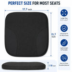 Mercedes-Benz Fit Memory Foam Car Seat Cushion, Custom Fit Seat Pad for Enhanced Driving Comfort, Height Boost Support, Ergonomic Cushion for Car Seats - Delicate Leather