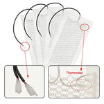 12V Auto Seat Heater Pads - Carbon Fiber Heating Pads with Round Switch for Winter Warmth (2Pcs/4Pcs Set) - Delicate Leather