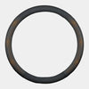 Nappa Leather Car Steering Wheel Cover with Silicone Non-slip Lining