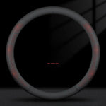 Nappa Leather Car Steering Wheel Cover with Silicone Non-slip Lining