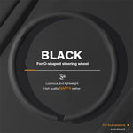 Ultra-Thin Nappa Leather Steering Wheel Cover – Breathable Non-Slip Protector - Delicate Leather