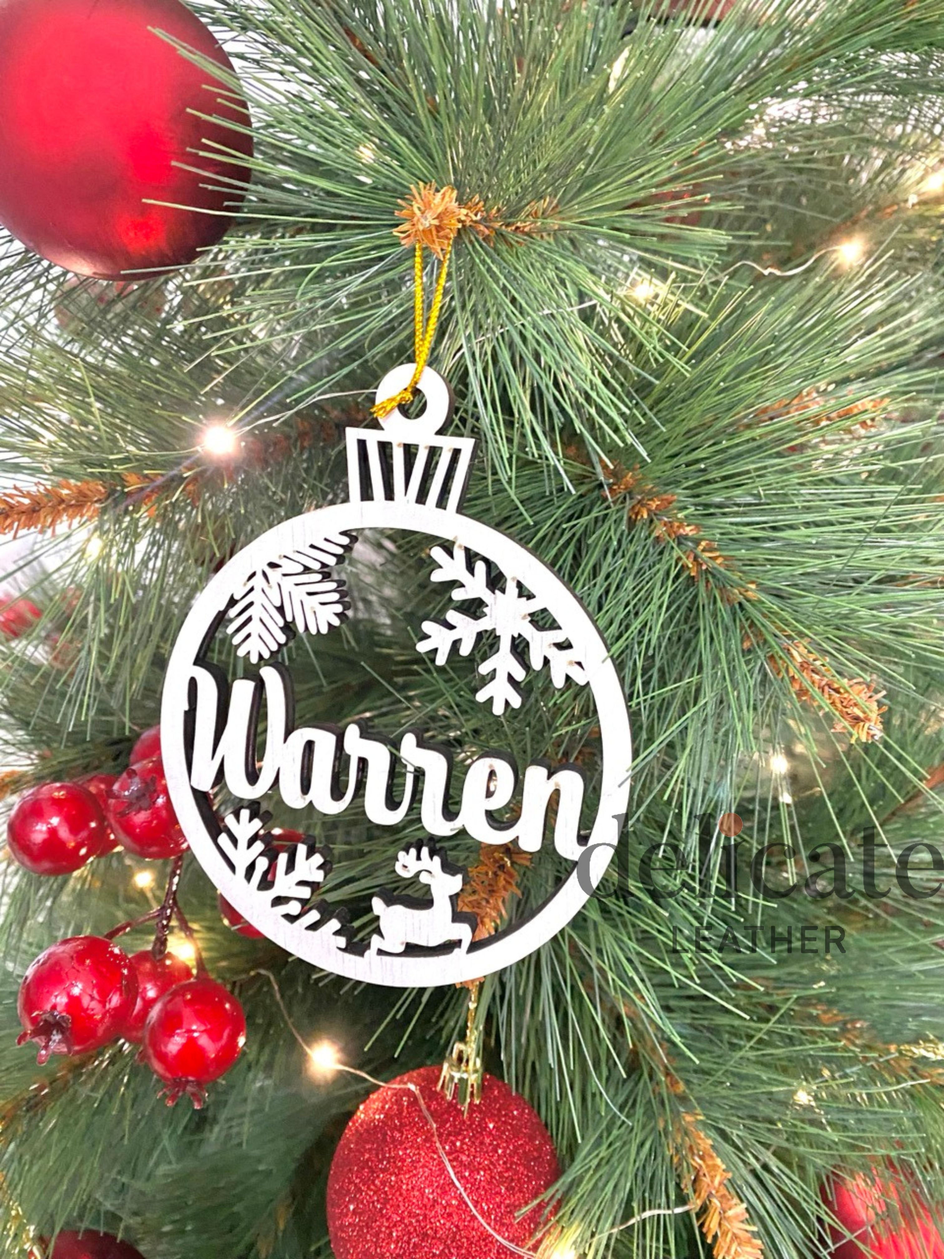 Personalized Wooden Christmas Ornaments – Custom Christmas Tree Baubles to Choose From