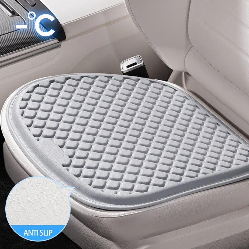 Gel Car Seat Cover – Breathable Anti-Slip Universal Seat Protector - Delicate Leather  