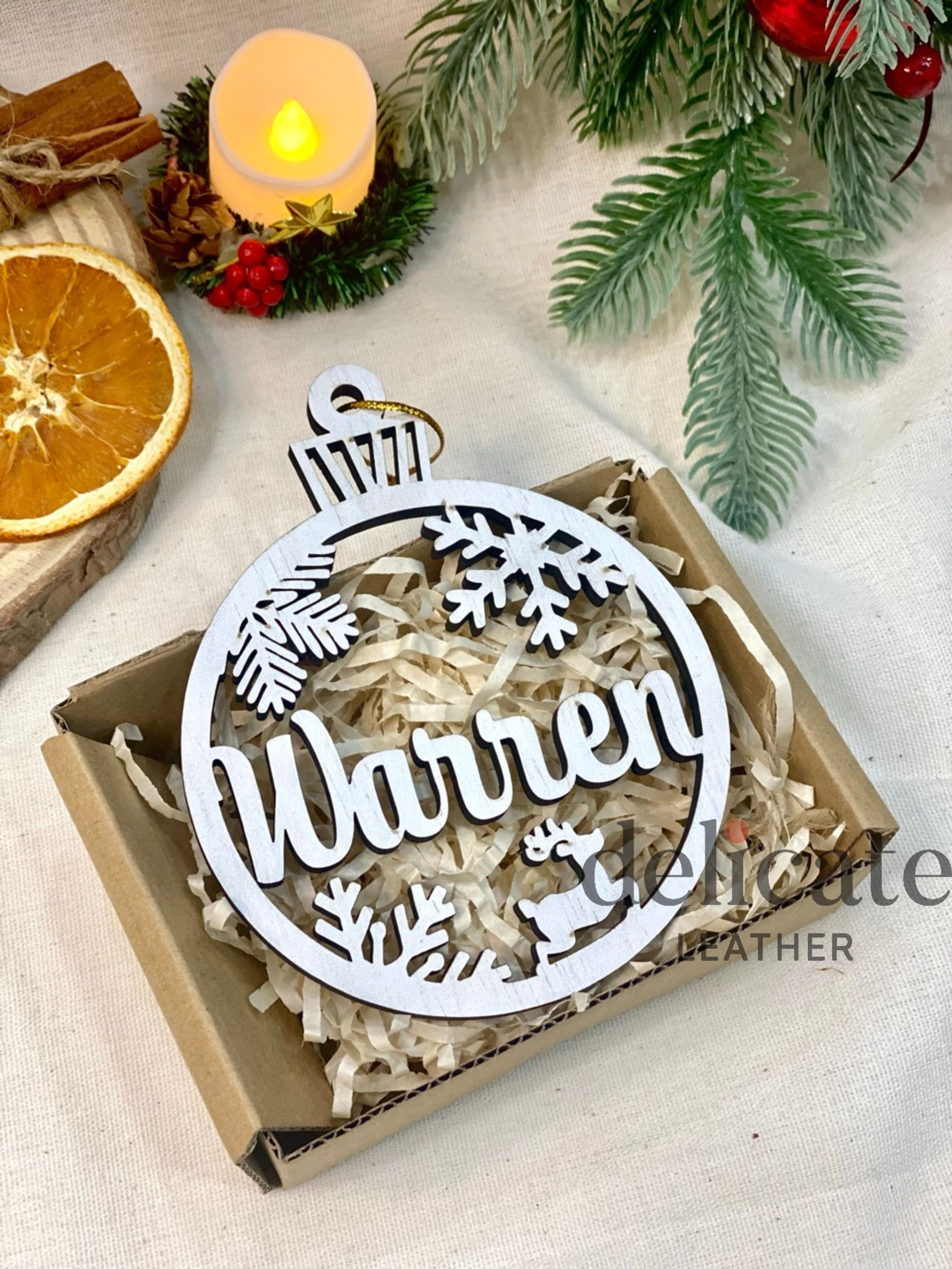 Personalized Wooden Christmas Ornaments – Custom Christmas Tree Baubles to Choose From