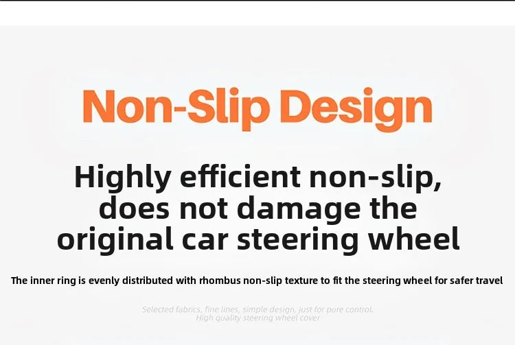 Leather Car Steering Wheel Cover, Fine Skin Texture, Comfortable Grip, Wear-Resistant, All-Season, Universal Fit - Delicate Leather  