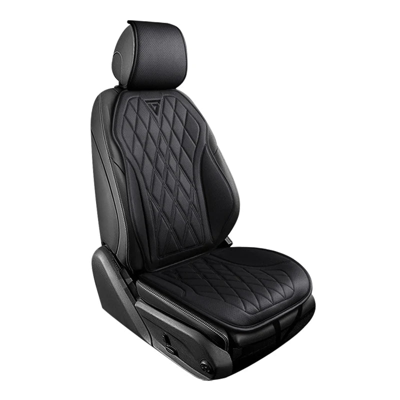 Nappa Leather Car Seat Cushion – Breathable Universal Front Seat Cover - Delicate Leather  