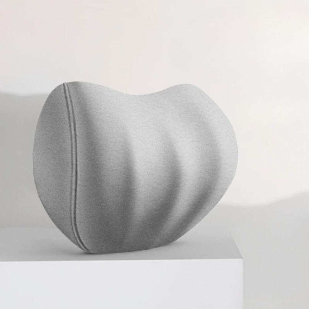 Memory Foam Car Neck Pillow – Headrest Cushion for Seat Support - Delicate Leather  