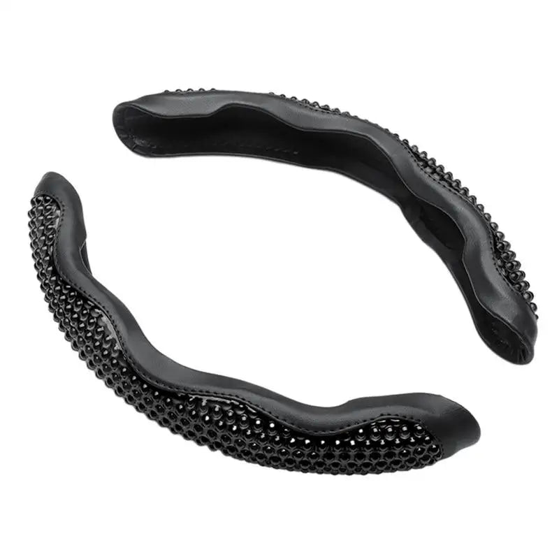 Gel Steering Wheel Cover – Breathable Anti-Slip Grip Cushion for Cars - Delicate Leather  