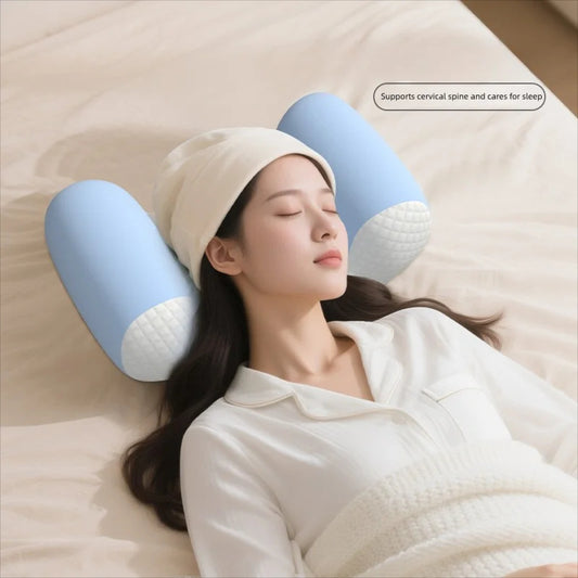 Contour Sleeping Pillow – Positioning Support Pillow for Back or Side Sleeping - Delicate Leather