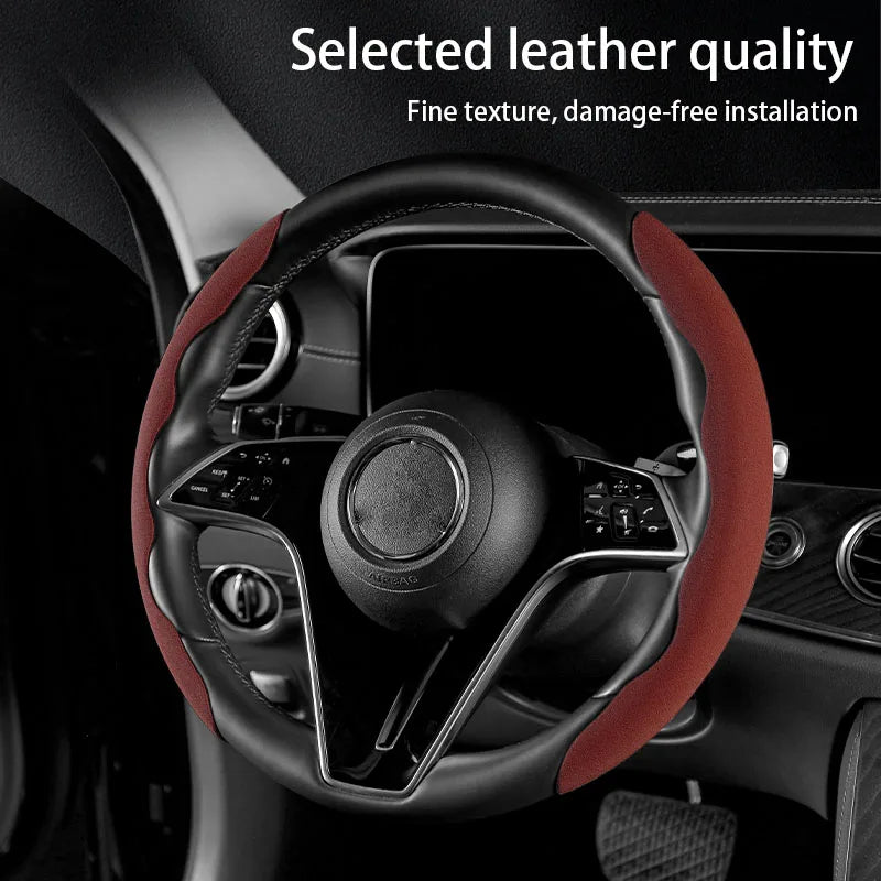 Cat Paw Steering Wheel Cover – Frosted Ultra-Thin Anti-Slip Universal Fit - Delicate Leather  