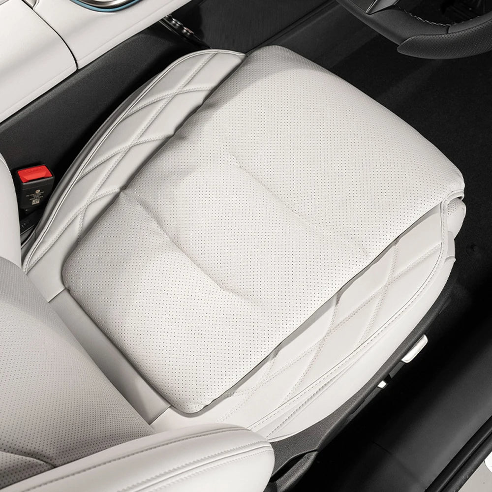 NAPPA Leather Car Seat Cushion Protective Auto Seat Cover Pad for Vehicles Universal Fit