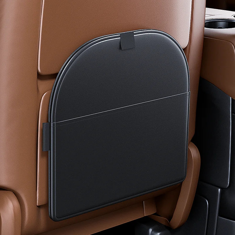 Leather Car Seat Back Trash Bag – Universal Backseat Hanging Organizer - Delicate Leather  