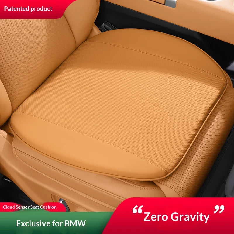 Breathable Car Seat Cushion – Universal Fit Seat Pad for Everyday Use - Delicate Leather  