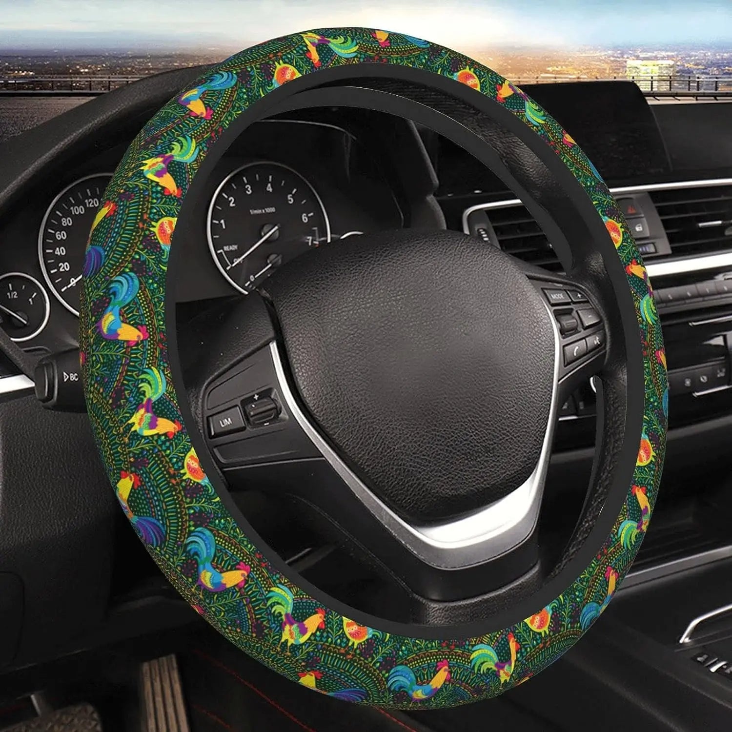 Roosters Steering Wheel Cover, Car Steering Wheel Cover , Car Accessories 03