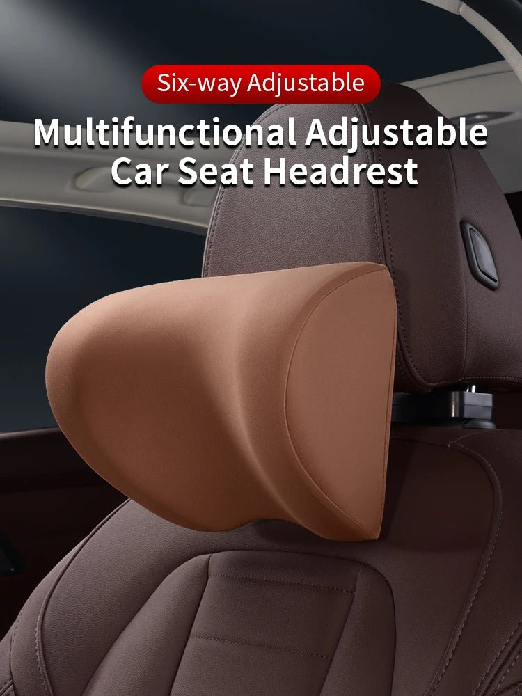 Six-Way Adjustable U-Shaped Memory Cotton Car Headrest