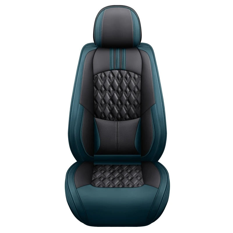 Universal Leather Front Car Seat Covers – Waterproof Breathable Memory Foam Seat Protectors - Delicate Leather
