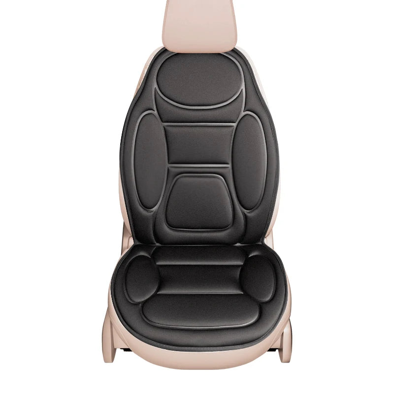 Winter Heated Car Seat Cover – 12V Fast-Heating Universal Seat Cushion, Warm Car Protector Cloak Pad Set (1/2pcs) - Delicate Leather  
