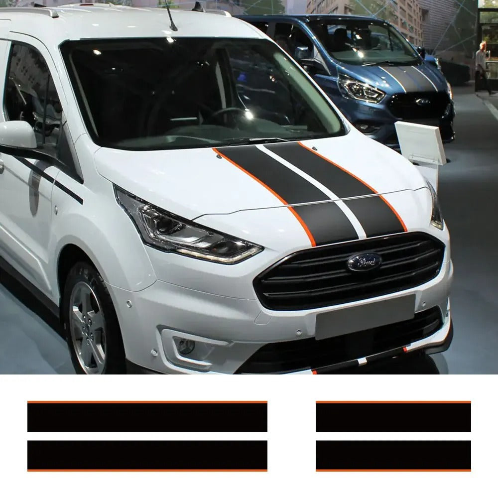 Camper Van Rear Door & Body Vinyl Decal Kit – PVC Exterior Stickers - Delicate Leather