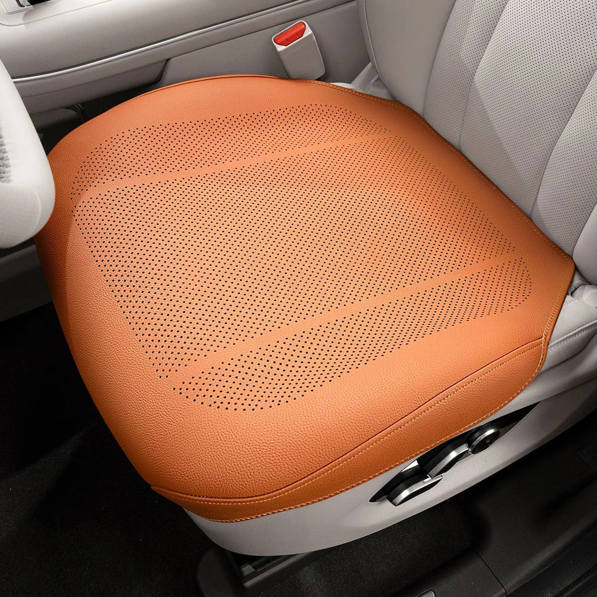 Universal Car Seat Cushion – Breathable Full-Cover Seat Pad for All Seasons - Delicate Leather  