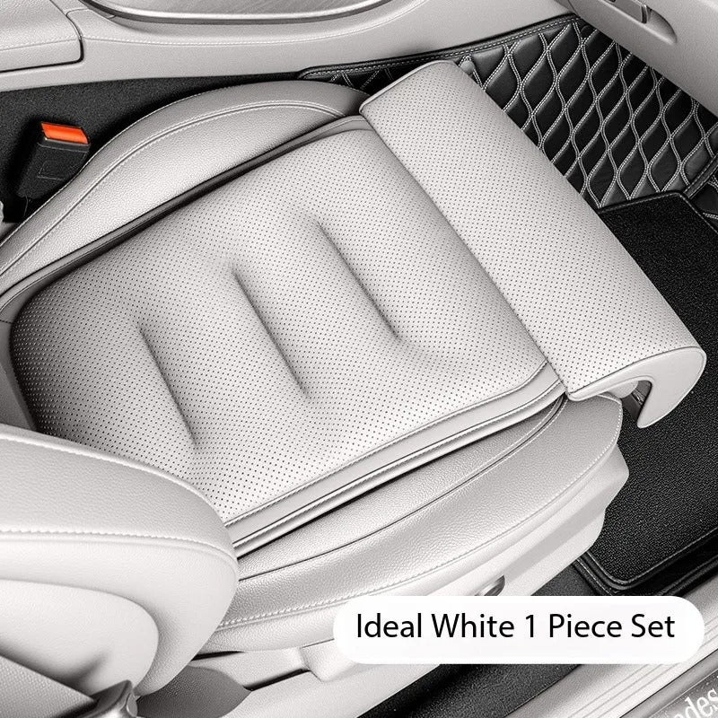 Universal Car Seat Cushion – Anti-Slip PU Leather Protective Mat, Integrated Thin Design for All Seasons - Delicate Leather  